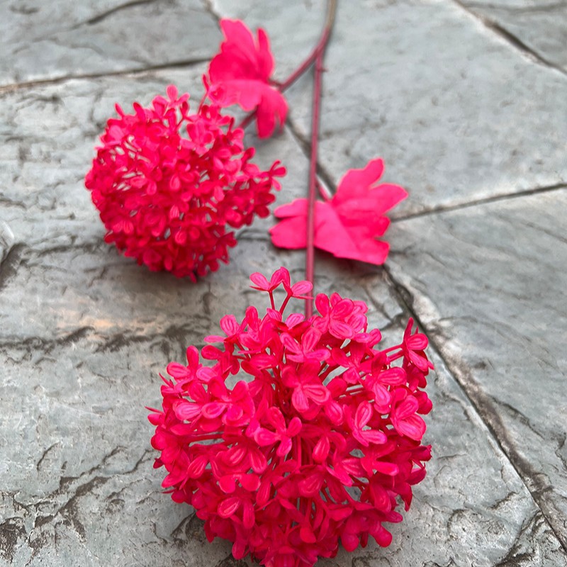 2 bolas de nieve Rosa Roja