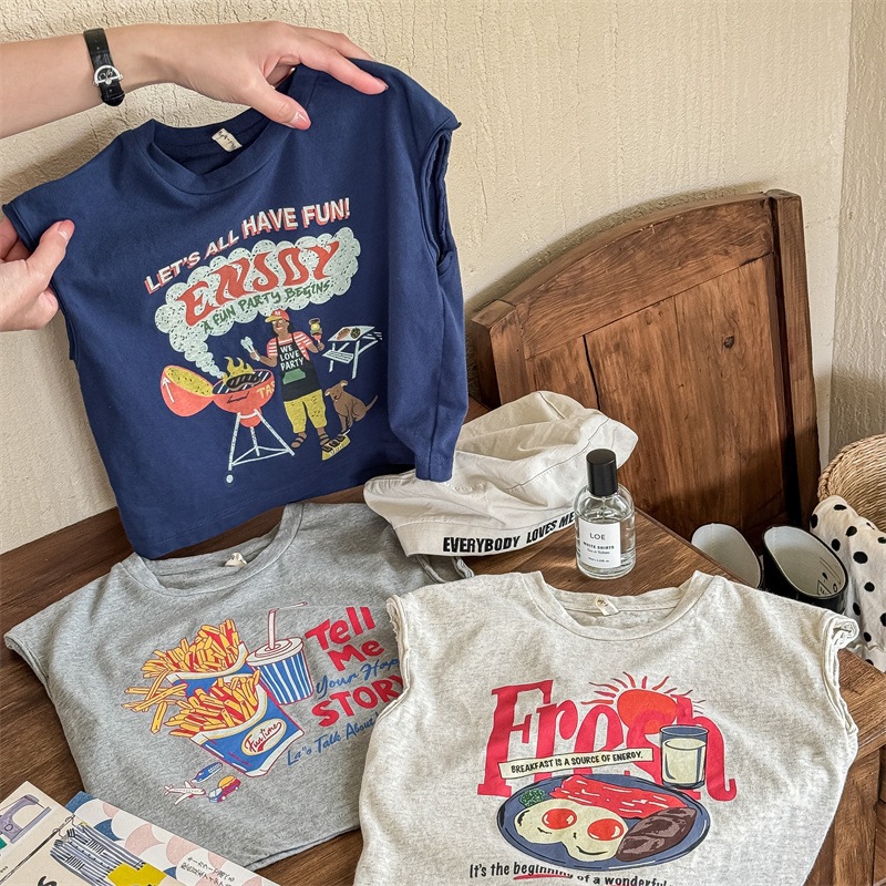 Children's T-shirt sleevless for boys