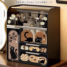 大容量亚克力化妆品收纳盒桌面抽屉式带盖子塑料盒护肤品整理箱子