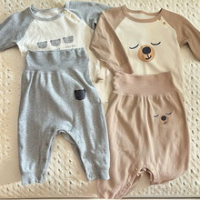 春秋新款婴儿衣服宝宝套装洋气休闲婴幼儿可爱大屁屁裤两件套秋装