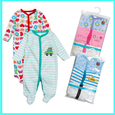 Manufactor wholesale baby one-piece garment Carter Newborn Bag feet Climbing clothes pure cotton Romper baby Spring and summer baby clothes