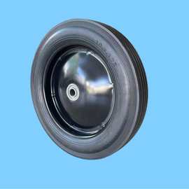 厂家直销5~10英寸空心空压机发电机橡胶轮手推行李车工具车脚轮