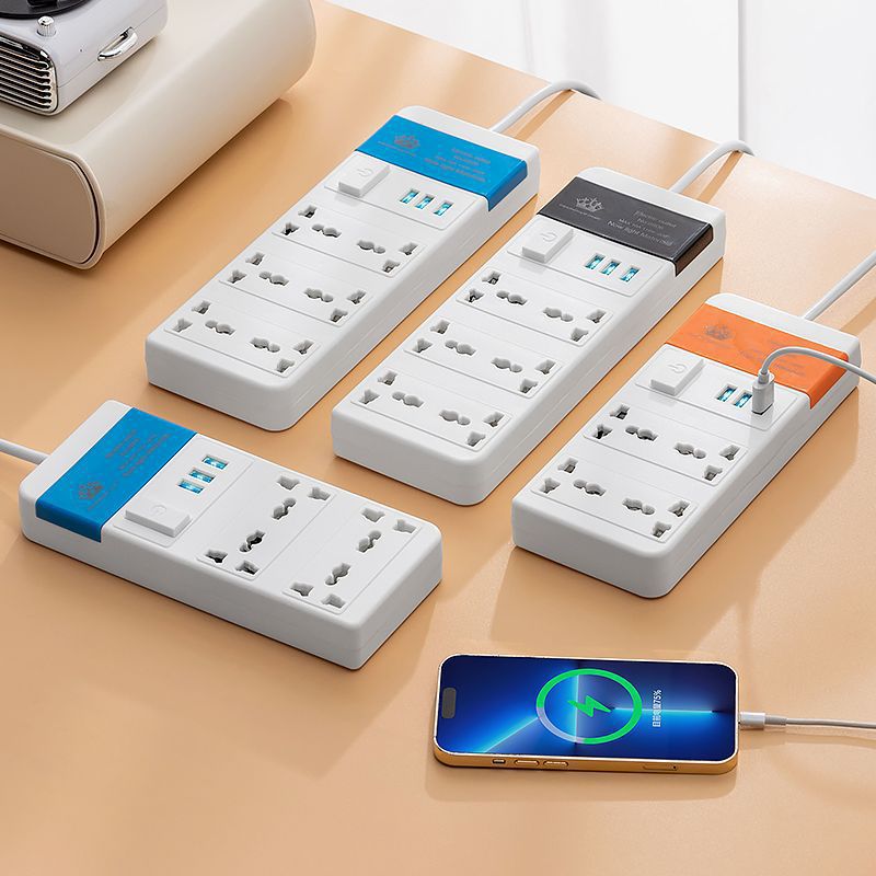 Multipropósito transfronterizo enchufe inteligente multipuerto cargador de teléfono móvil cabezal de carga multifuncional USB exportador de comercio exterior image 4