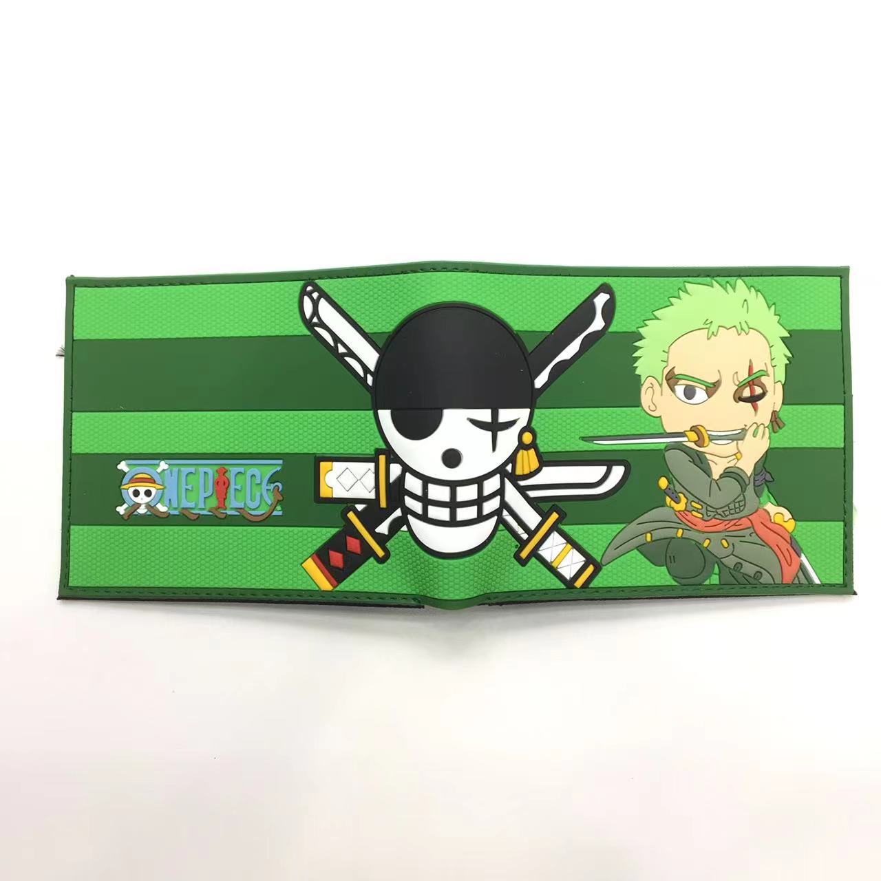 Monedero periférico One Piece One Piece Nikalufei Sauron Sanji estudiante dibujos animados hombres y mujeres tarjetero corto cartera