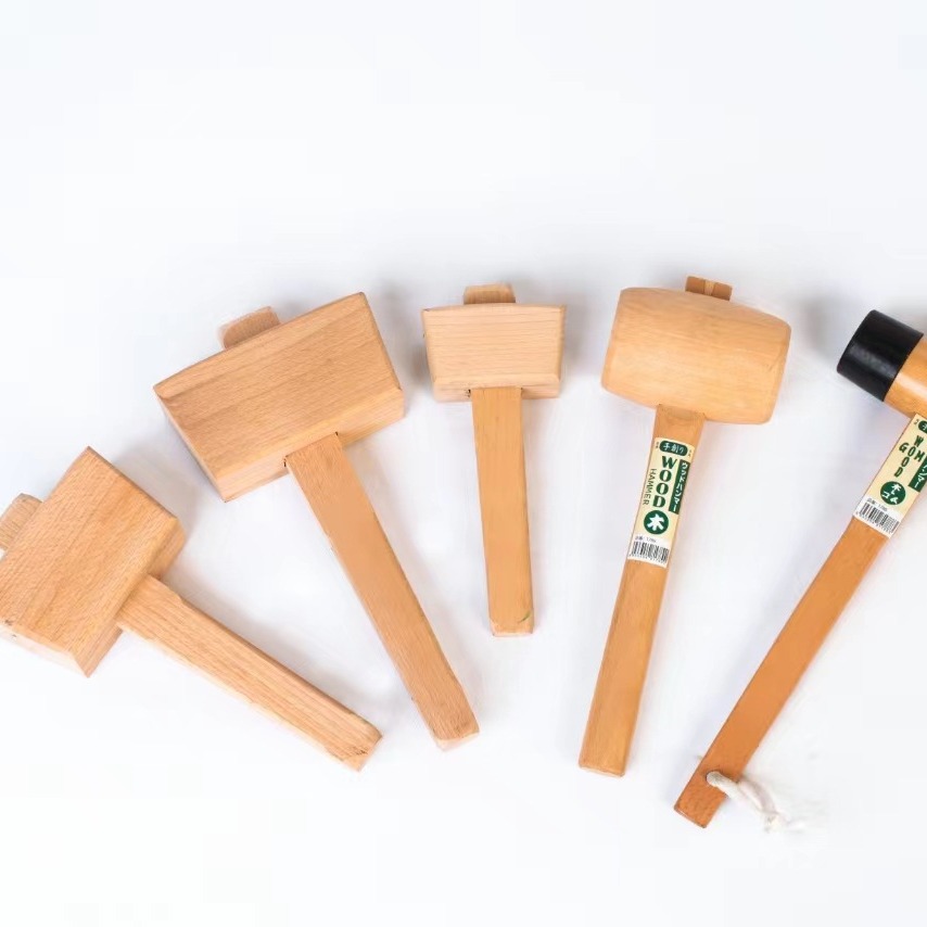 定制桦木锤柄圆欧式木锤园林温室铲子木柄五金配件工具木手柄实木