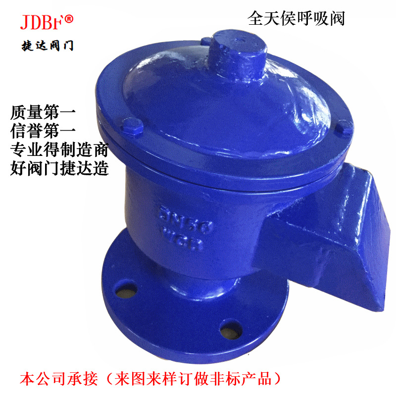 GFQ-II铸钢全天候呼吸阀,国标碳钢单向角式防爆全天侯呼吸阀