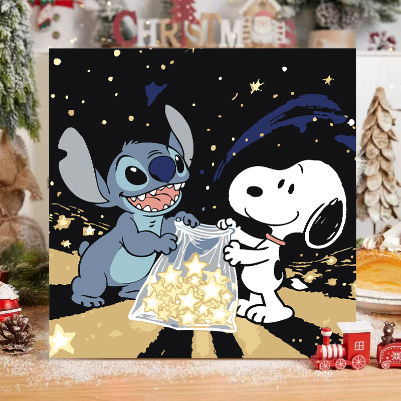 Disney DIY serie de animación de pintura al óleo digital Pokémon niños simple relleno de pintura al óleo fábrica al por mayor