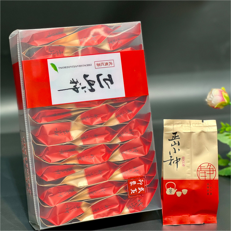 福建紅茶新茶小種紅茶30包PC裝一盒150克濃香小種茶葉福利茶代發