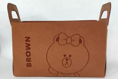 Car storage bag/box cartoon self-adhesive bag sundries - saddle-brown-chuk-thickened-model-a-single-package-weighs-300-grams-thick-version-382324