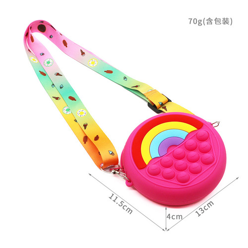 Mouse Killer Pioneer Zero Wallet Children's Bag Cartoon Cute Press Bag Silicone Unicorn Single Shoulder Crossbody Cat Bag