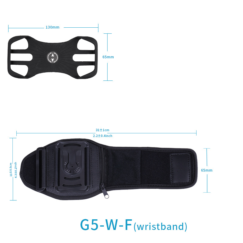 Actualizado bolsillo con cremallera desmontable Brazo giratorio correa de muñeca deportes corriendo ciclismo caja del teléfono móvil BOLSA DE TELÉFONO MÓVIL bolsa de muñeca