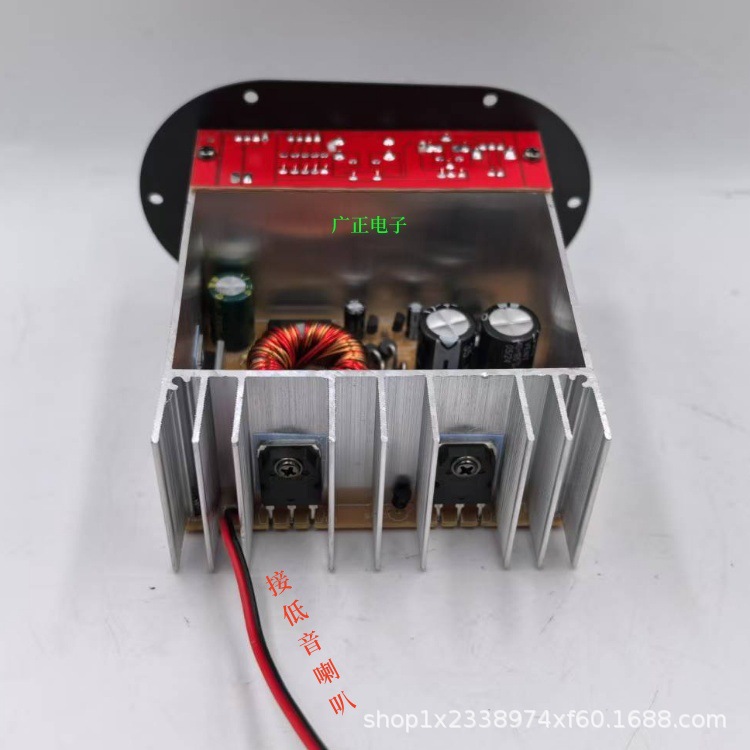 Cross-Border E-Commerce Circular Full-Range Pure Bass Amplifier Board 12V High-Power Pairing Tube 8inch 10inch Car Subwoofer Core