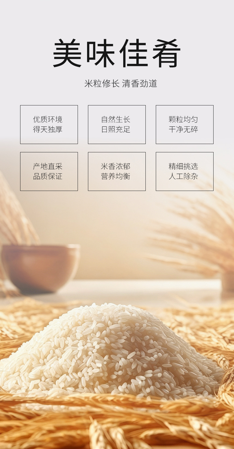 Premium Long Grain Fragrant Rice 5kg Northeast Chinese Rice for Home Cooking key features
