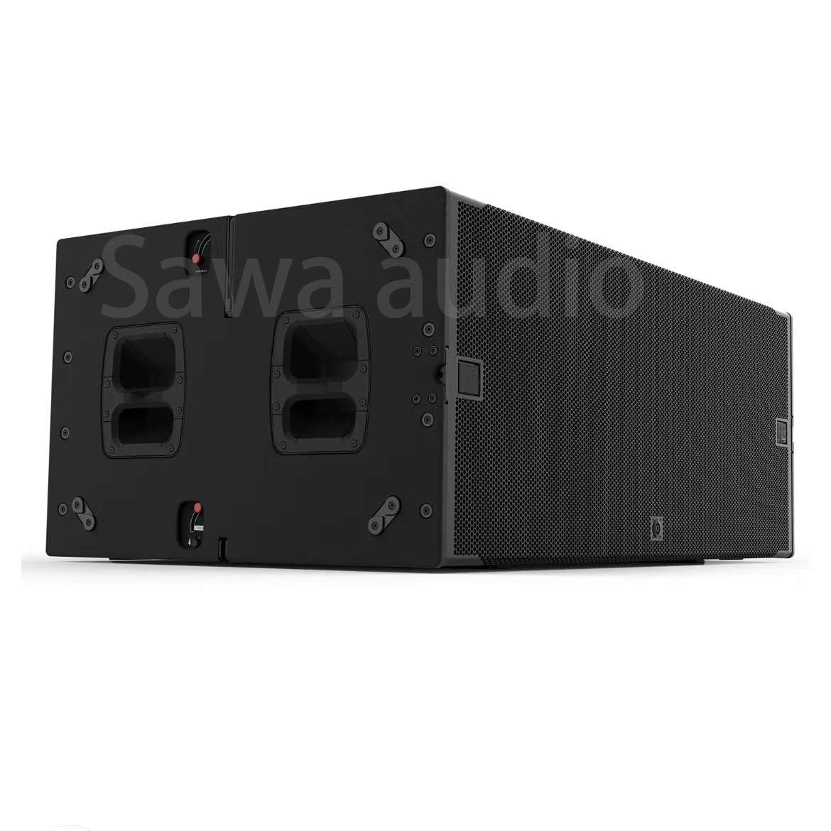 Dual subwoofer de 18 pulgadas equipo de sistema de sonido de matriz lineal al aire libre escenario profesional altavoz de alta potencia