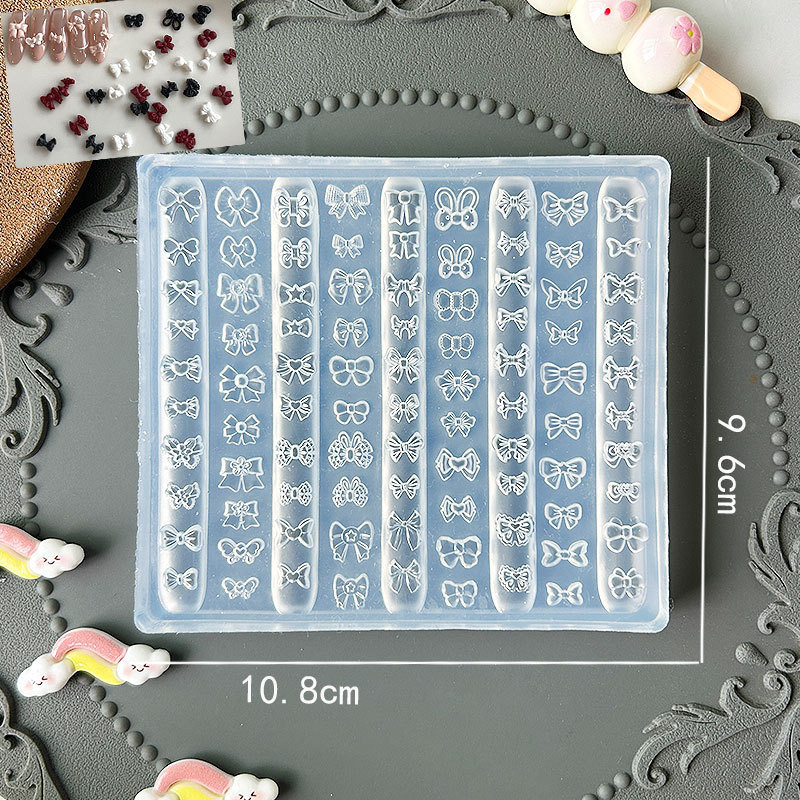 ネイルアートシリコーン型弓シリコーン三次元レリーフネイルジュエリー DIY モールド 3D 研磨簡単にフィルム|undefined