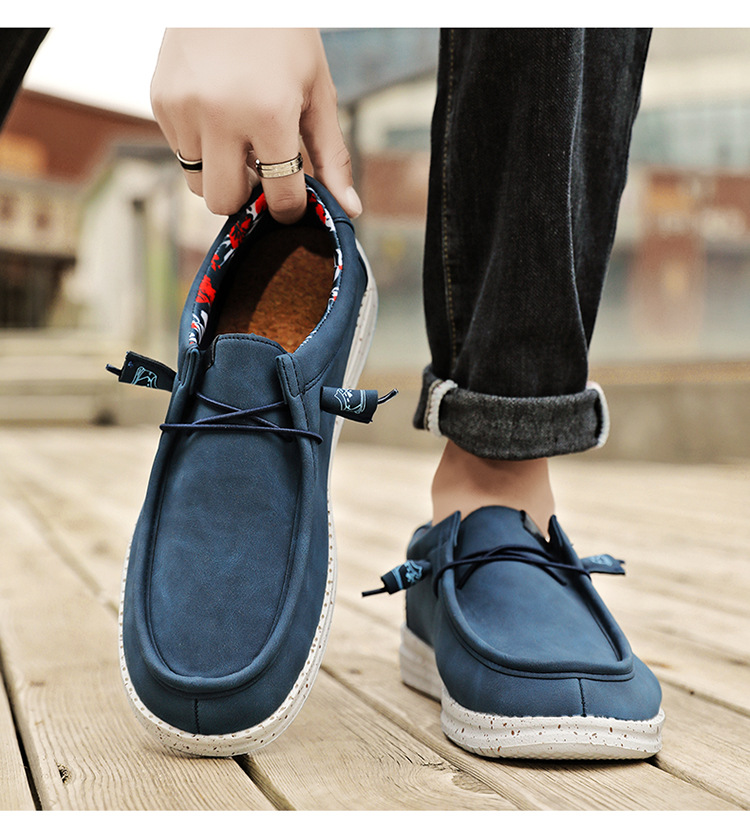 Marke Frühling Sommer Mokassins Männer Halbschuhe Hochwertige echte Lederschuhe Männer Wohnungen Leichte Fahrschuhe_voghion.com