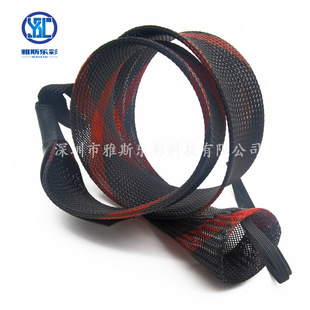 Sea fishing rod braided net cover fishing rod braided protective cover PET fishing gear protection net tube complete specifications