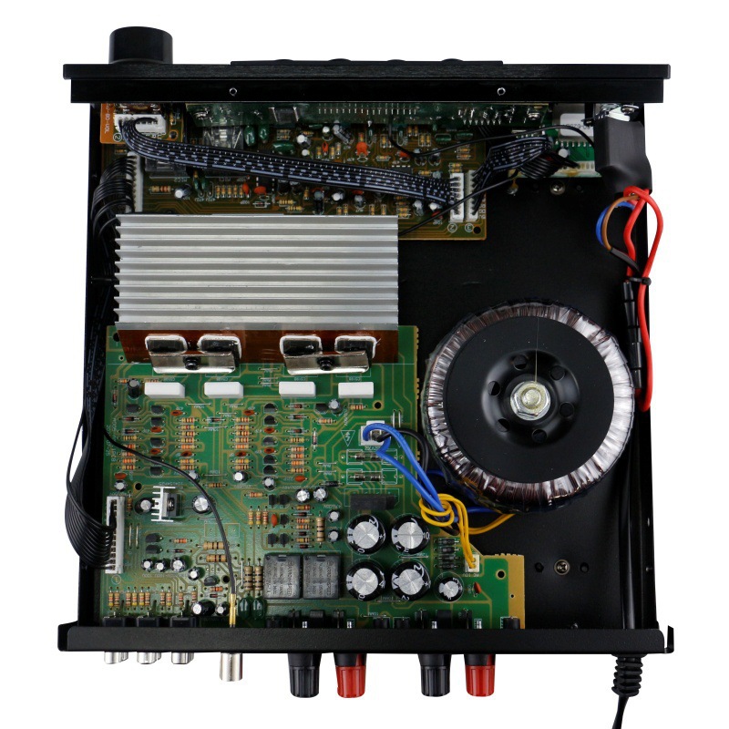 Amplificador de potencia doméstico karaoke buey amplificador de potencia de alta potencia con tarjeta de enchufe amplificador de potencia bluetooth