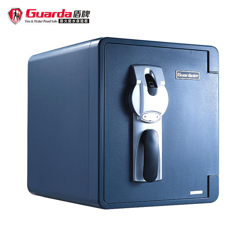 盾牌防火保险柜2087LBC指纹锁防火柜出口欧美家用品牌防火防盗柜