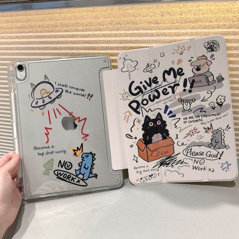 Suitable for Apple iPad A16 Tablet Case Air8 Protective Cover 11inch with Pen Slot Mini6 Anti-Bending Acrylic