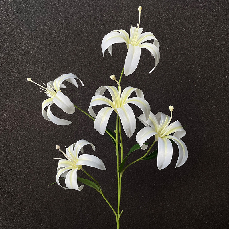 Flores falsas blancas Flores artificiales Flores para bodas Auditorio de bodas Decoración del hotel Techo artificial Flores artificiales Flores falsas