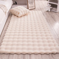 奶油风卧室床边毛绒毯客厅兔毛绒地毯泡泡绒地垫飘窗垫沙发毛毯