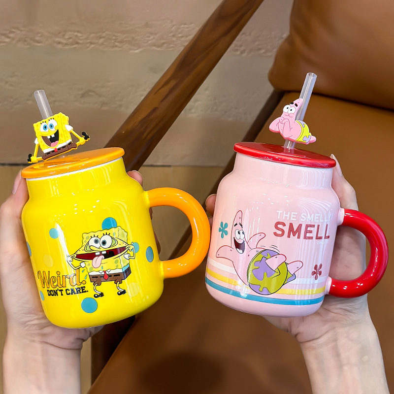 Water Cup Mark Cup Bringing Girl Cartoon Cute Sponge Baby Star Gift…