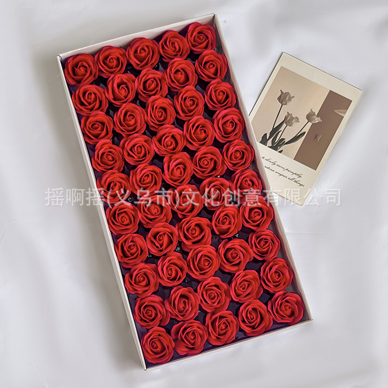 Venta directa de fábrica mini pulgares cabeza de flor diy productos semiacabados flor de jabón cabeza de rosa regalo de flor de jabón al por mayor