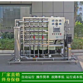 供应双级RO逆渗透水处理设备食品饮料用二级反渗透纯净水设备2T/H