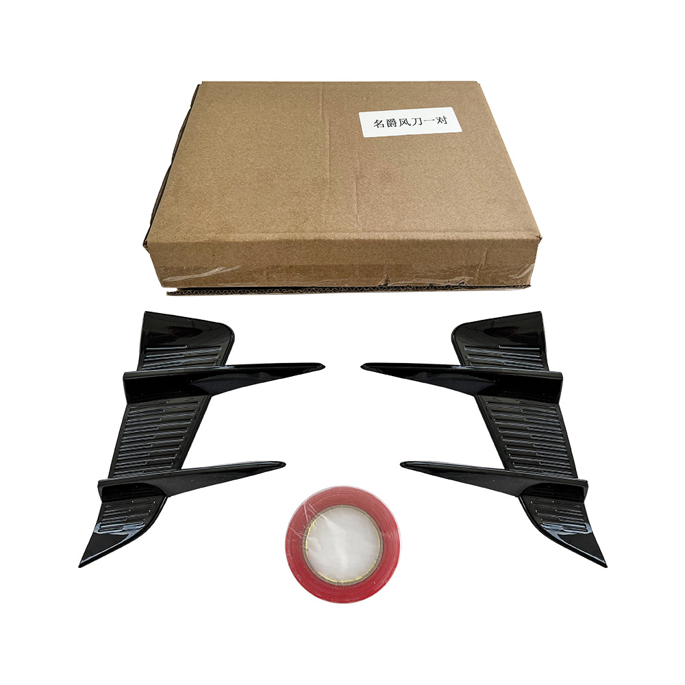Suitable for Mg4 Ev Mulan Front Bumper Wind Blade Fang Decoration, Mulan Exterior Modification Front Bumper Blade Decoration Sticker