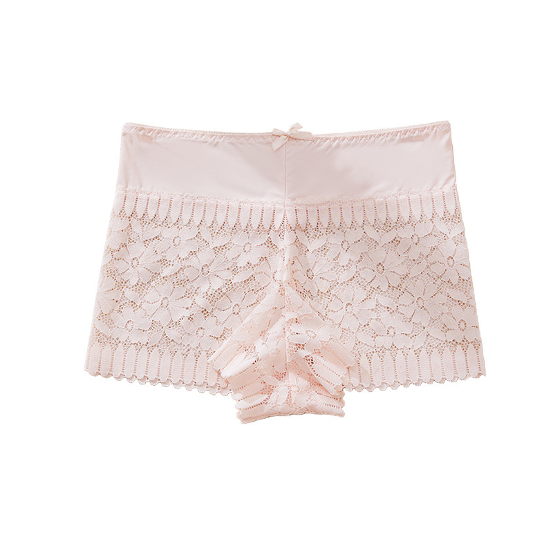 Boxeadores huecos de las mujeres europeos y americanos sexy encaje Mediados de cintura vaina transpirable ver a través de la ropa interior transfronteriza caliente