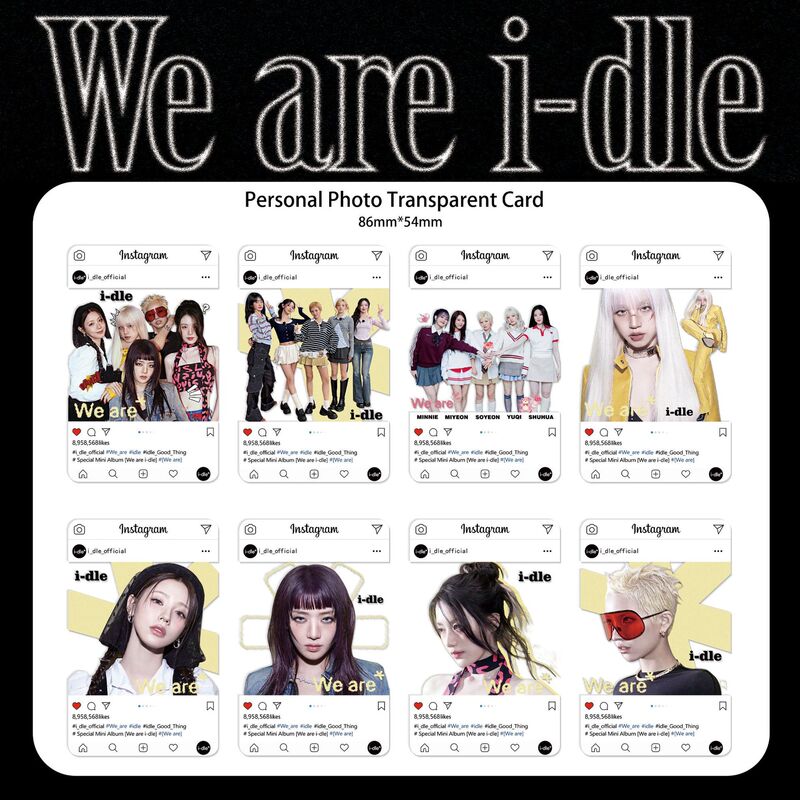 GIDLE 新アルバム「We are」周辺カード TWICE キュートコレクションカード i-dle 小さなカード|undefined