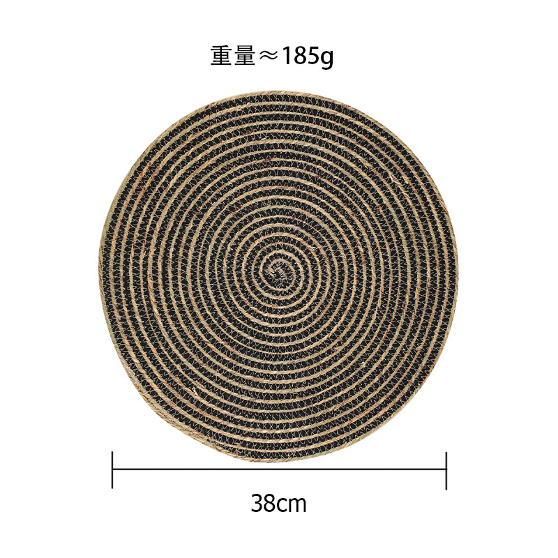 Comercio electrónico transfronterizo exclusivo para colchones aislantes de color natural japonés almohadillas de yute ecológicas almohadillas de maíz almohadillas de tazón de cuero almohadillas de agua