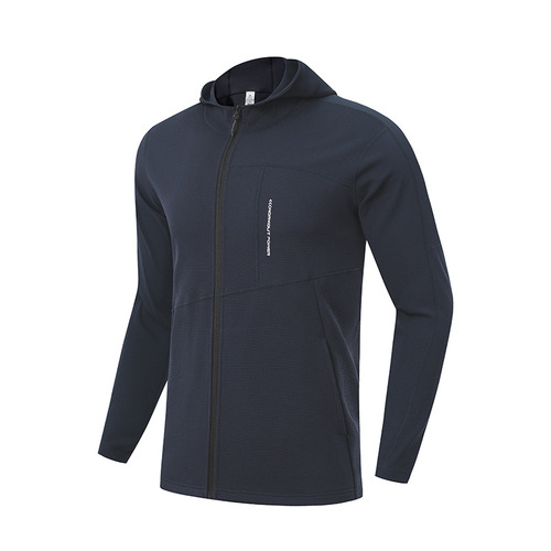 Autumn and Winter Di Ji Outdoor Men and Women's Sporty Quick-Dry Breathable Running Zipper Hooded Casual Windbreaker Jacket UA