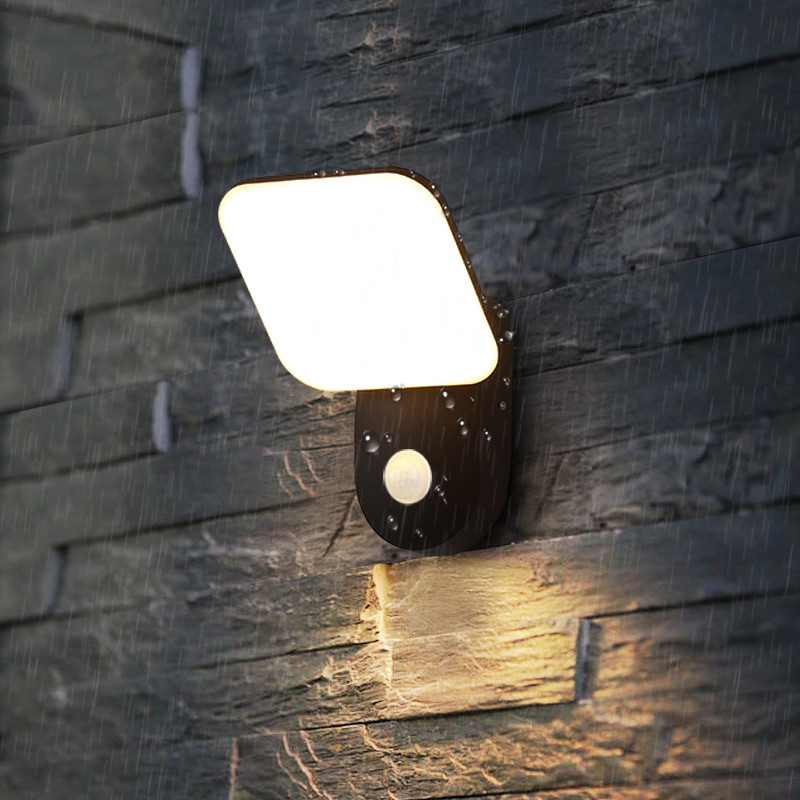 跨境LED户外壁灯防水庭院灯室外墙露台灯阳台花园大门口感应壁灯