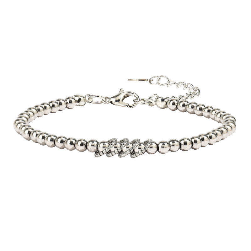 Stainless Steel Chain Bracelet Mother Birthday Gift Bracelet Steel Color 4mm Steel Ball Stainless Steel Ring Birthday Bracelet Stainless Steel Chain Bracelet Mother Birthday Gift Bracelet Steel Color 4mm Steel Ball Stainless Steel Ring Birthday Bracelet