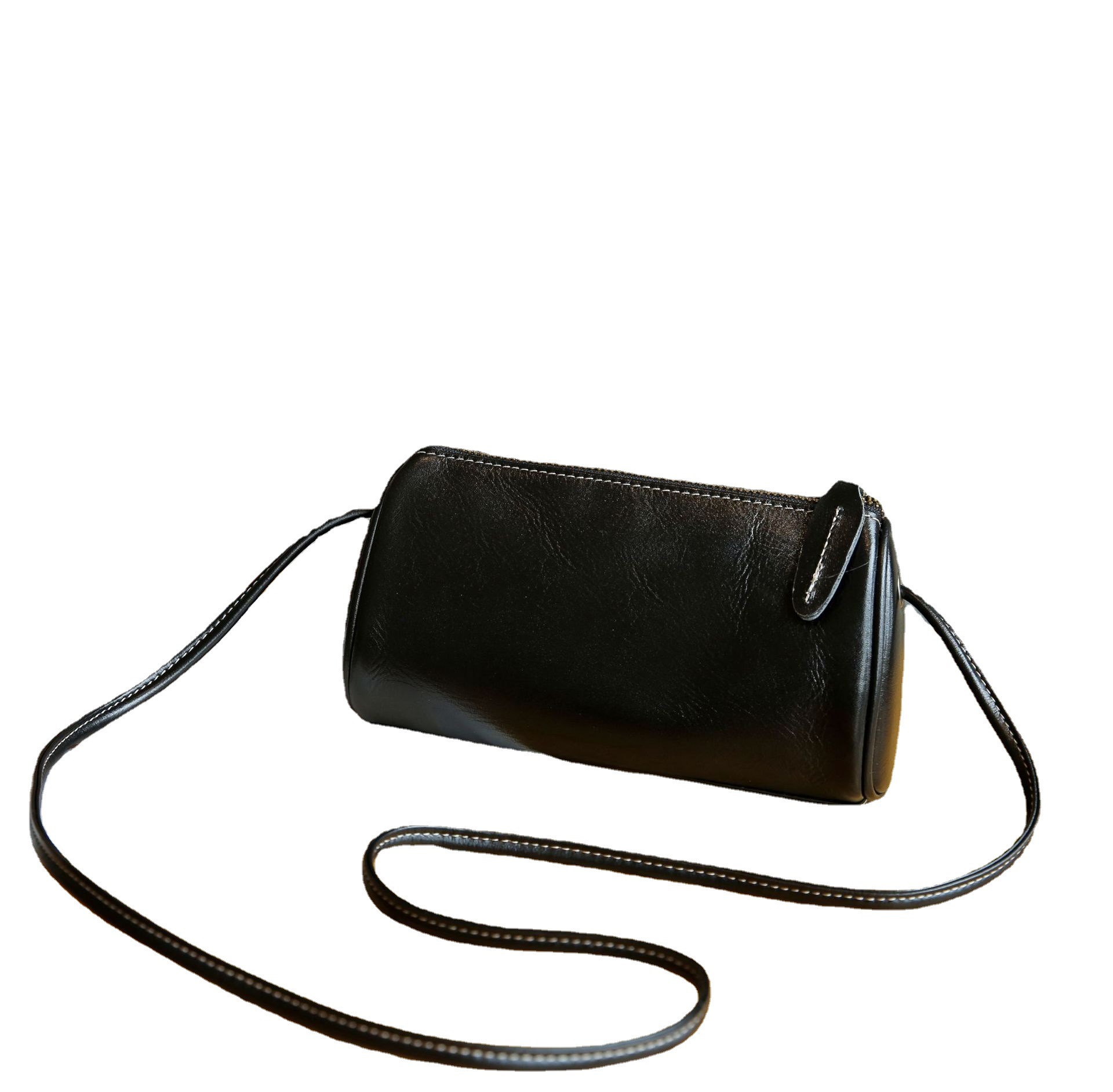 Vegetable tanned women's fashionable and versatile, new trendy summer casual shoulder crossbody top layer cowhide shell_voghion.com