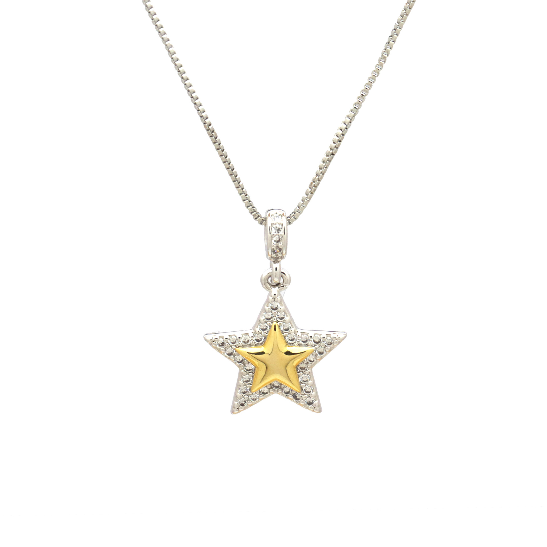 9g Weight Copper Pendant Material Zircon Inlay Material Pendant Necklace Classification Copper Chain Material box chain Chain Type 1 Piece Quantity Daily, Street Occasion Copper Material Star, Moon, Heart Shape Pattern Women's Gender Inlay Design Simple Style, IG Style Style Copper Inlay Star Moon Heart Shape Zircon Pendant Necklace 3