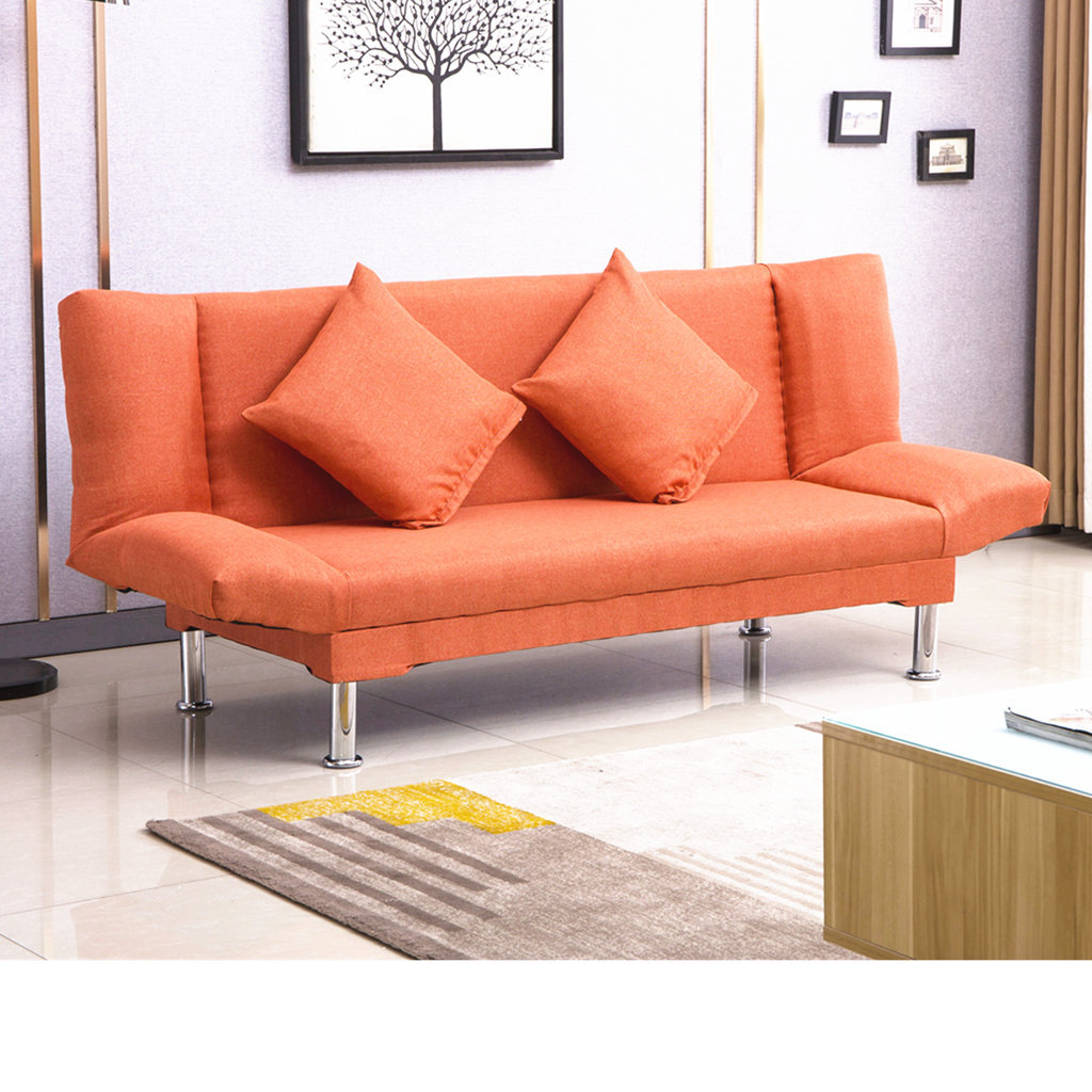 Wholesale Small Apartment Nordic Lazy Sofa Living Room Single and Double Modern Simple Fabric Foldable Store Lunch Break Bed
