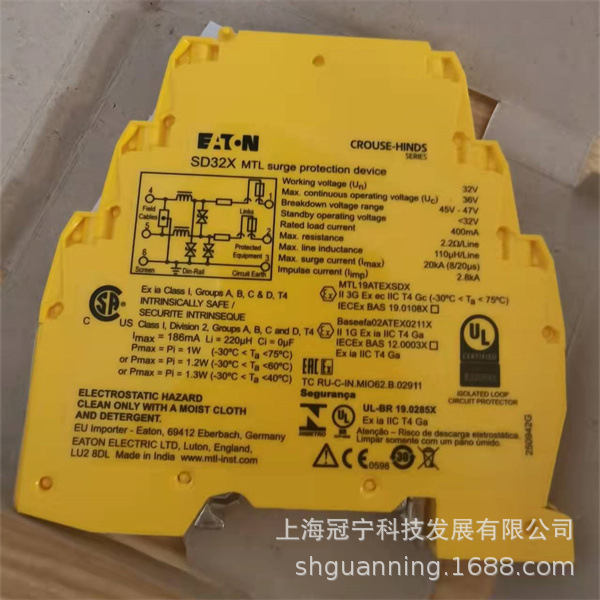 伊顿MTL浪涌保护器SD32X 原装现货