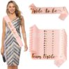 Spot single party etiquette with BRIDE to be wedding scalding Team bride bride shoulder strap