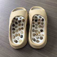 雨花石按摩拖鞋鹅卵石穴位足疗鞋脚底居家居浴室防滑室内男女拖鞋
