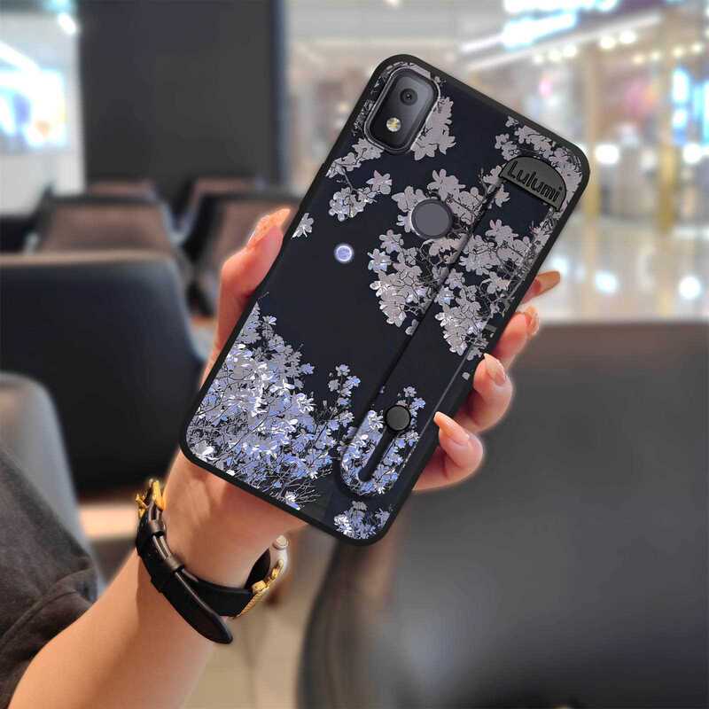 Suitable for Tcl Mobile Phone Case, Creative Ancient Style, New Texture, National Style Silicone Wristband, All-Inclusive Bracket, Mature Painting