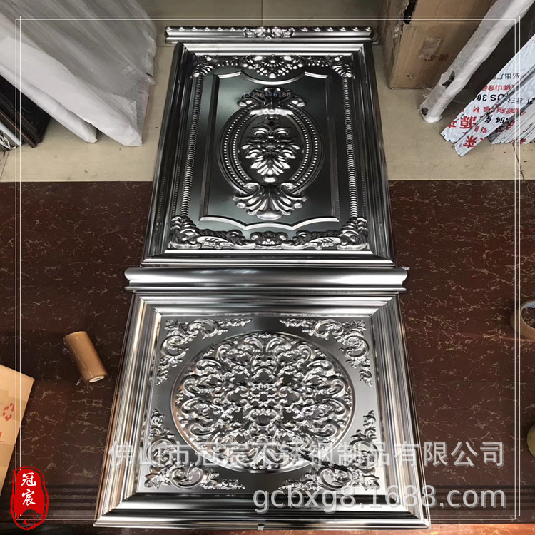 仿铜门花配件 仿古铜80*80不锈钢金字塔 方星装饰