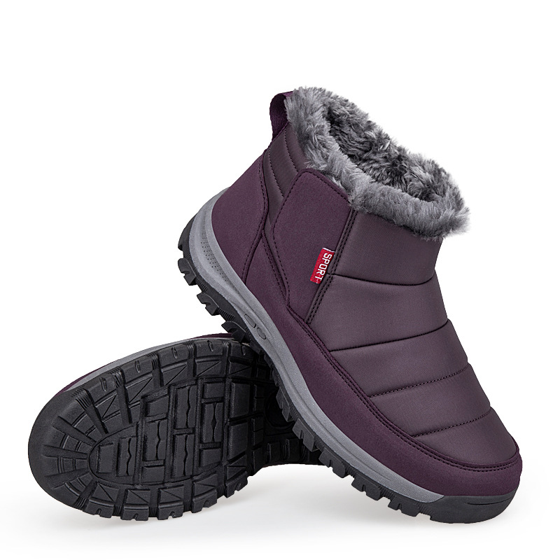 Zapatos de algodón para ancianos en invierno, botas de nieve del noreste, botas de algodón deportivas, botas de algodón al por mayor para personas de mediana edad y ancianos
