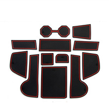 适用于18款大众POLO汽车内饰门槽垫波罗改装水杯储物槽防滑垫跨境