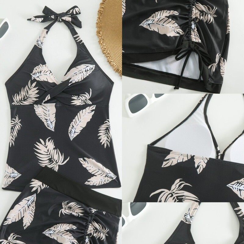 2024 Cross-border Amazon Swimsuit European and American Swimsuit Sexy Hanging Neck Split Swim bikin Hanging Neck Bikini Swimsuit 2024 Cross-border Amazon Swimsuit European and American Swimsuit Sexy Hanging Neck Split Swim bikin Hanging Neck Bikini Swimsuit