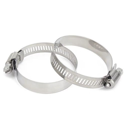Factory direct sales 304 stainless steel hose clamp, American communication clamp, ventilation pipe clamp, monitoring clamp