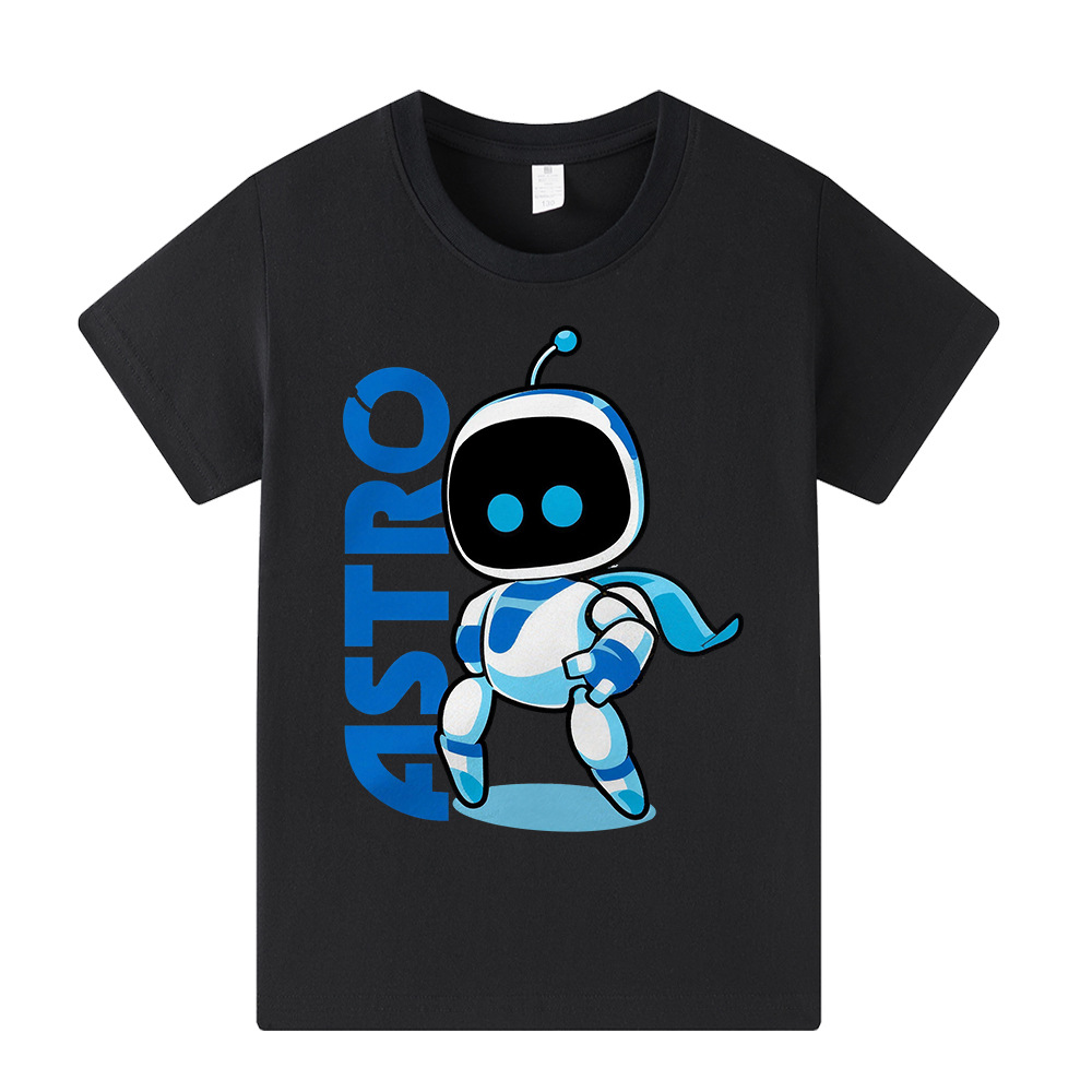 宇宙机器人/Astro Bot印花儿童短袖T恤上衣A1337