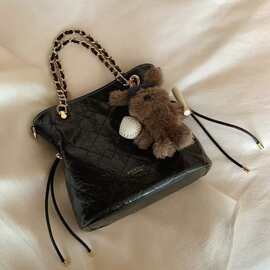 南风Chio2nd 伦敦午后托特包包女新款菱格手提包通勤单肩斜挎小包